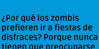 «El disfraz perfecto de los zombis»
