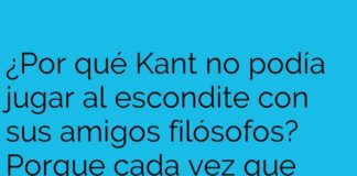 El escondite trascendental de Kant