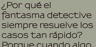 El Fantasma Detective y su Elemental Cristal del Más Allá