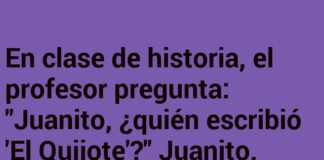 El justificante de Juanito en el siglo XVII