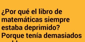 El libro de matemáticas y los problemas sin fracción de solución