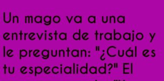 El mago que desaparece problemas pero crea otros
