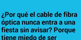 El miedo del influencer de fibra óptica