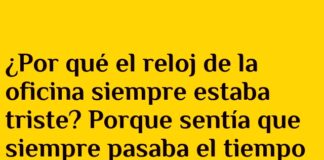 El reloj melancólico de la oficina
