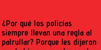 «Los policías y el arte de medir el orden»
