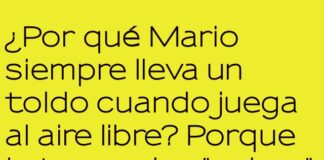Mario y su aliado contra las nubes pixeladas
