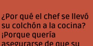 Sueños de soufflé y colchones en la cocina