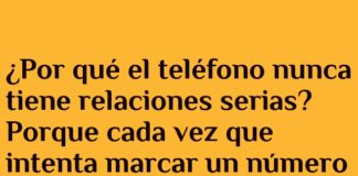 Teléfonos y Relaciones: Siempre Colgados