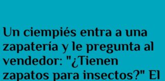 Un ciempiés en la maratón de zapatos