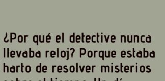 Un detective sin tiempo que perder