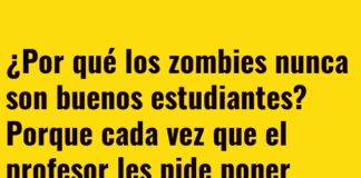 Zombies y sus dilemas académicos: ¡Atención o cerebros!