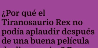 Aplausaurio Rex y sus tropezones de cine