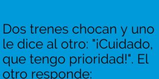Choque de risas sobre rieles.