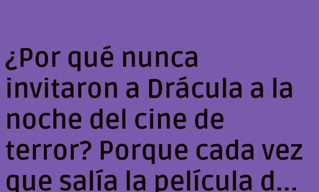 «Drácula y el Cine de Terror Brillante»