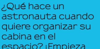 El astronauta desordenado: ¡todo queda en el aire!