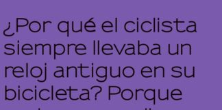 El ciclista y su reloj contra la cuesta