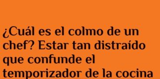 El colmo del chef somnoliento