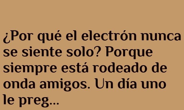 El electrón y sus cargas sociales