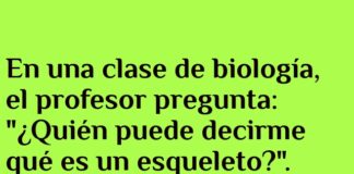 El esqueleto despistado de Halloween.