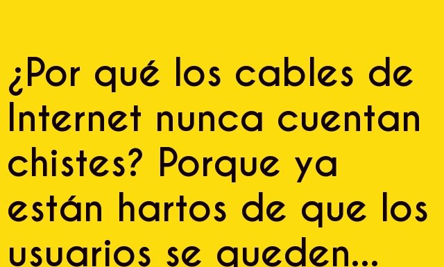¡El humor (de)conectado de los cables!