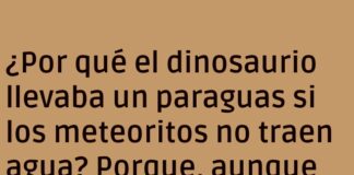 «El paraguas del instinto dinosaurio»
