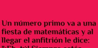 El primo solitario en la fiesta racional