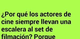 Escalera al estrellato: el secreto de los actores.