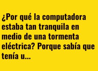«La computadora estoica: protegida entre nubes y pararrayos»