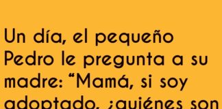 La elección de Pedro en el supermercado de familias