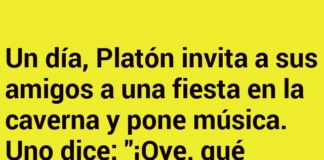 La fiesta cavernosa de Platón.
