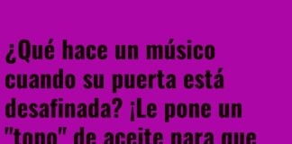 La puerta con tono musical
