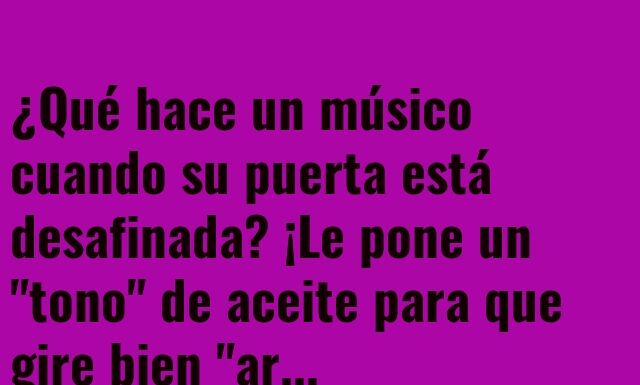 La puerta con tono musical
