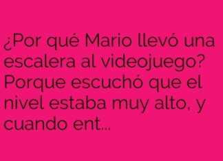 Mario y la escalera al nivel «high»