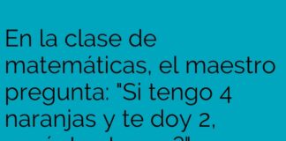 Naranjas sin cambio: la astuta respuesta de Juanito.