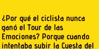Risas sin pedalear: el Tour imposible del ciclista.