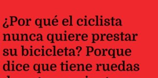 Sensibles ruedas en secreto ciclista