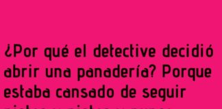 Un detective entre harinas.