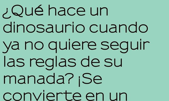 Un dinosaurio indisciplinado y amigables-to-dáctilos