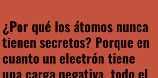 Átomos chismosos: ¡sin secretos!