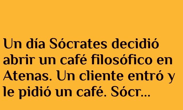 Café filosófico y café dudoso en Atenas