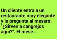 Cangrejos y el chef gruñón