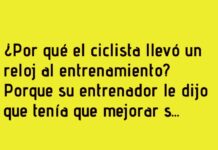 ¡Ciclista puntual a la meta y al café!