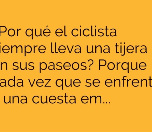 «Cortar camino: el secreto del ciclista»