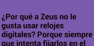 Cronos se ríe del reloj de Zeus