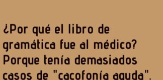 Cura para la Cacofonía Gramatical