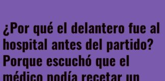 Delantero busca receta goleadora en el hospital