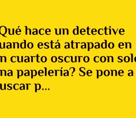 Detective a ciegas con notas adhesivas