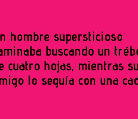 El amuleto que aleja tréboles.