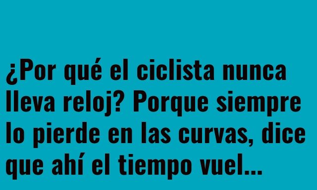 «El Ciclista y el Reloj Perdido en las Curvas»