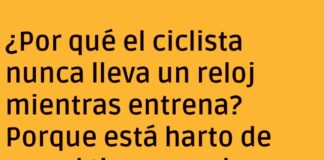 El ciclista y el reloj velocista: una carrera interminable